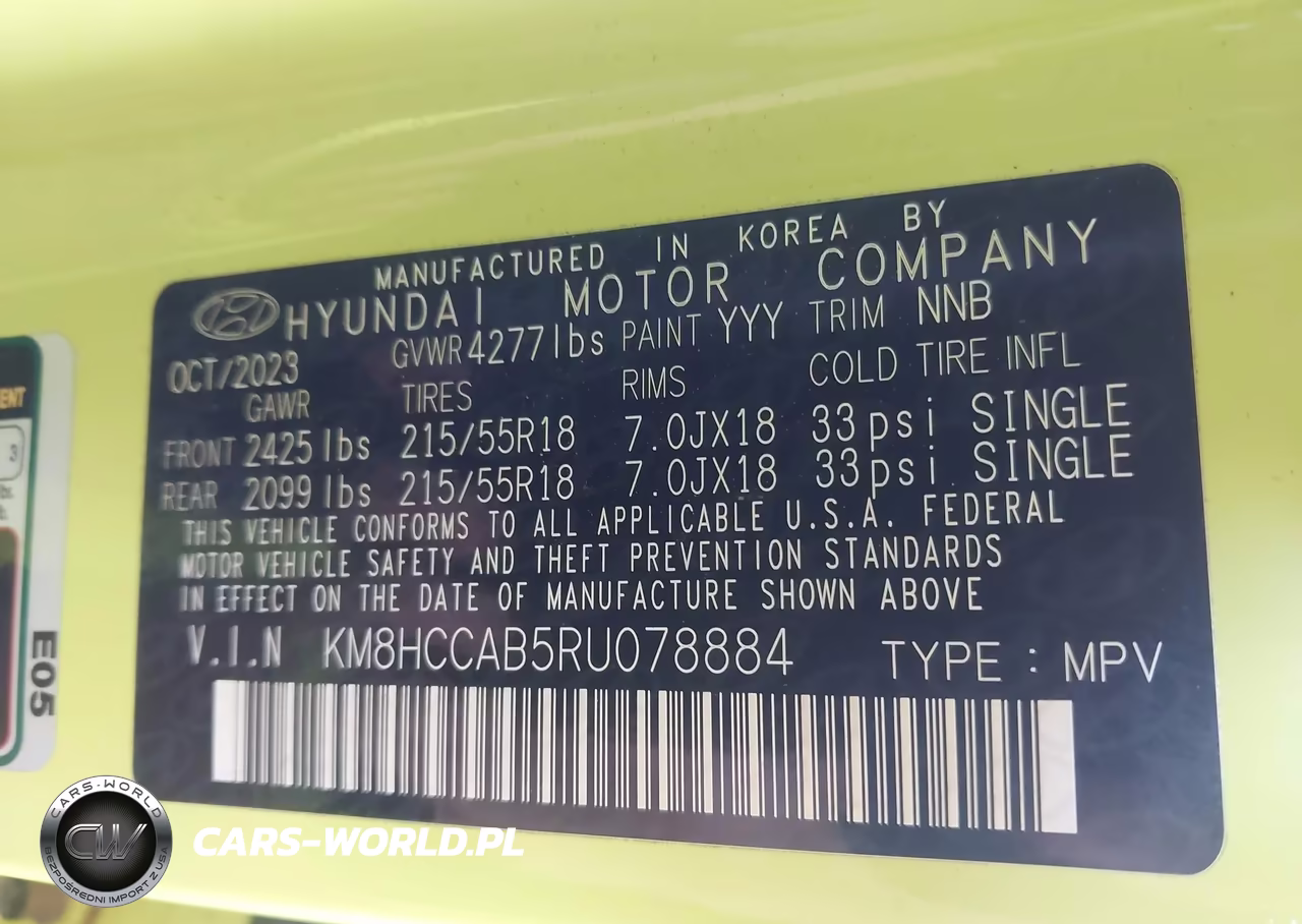 2024 Hyundai Kona Sel VIN:KM8HCCAB5RU078884 - 9