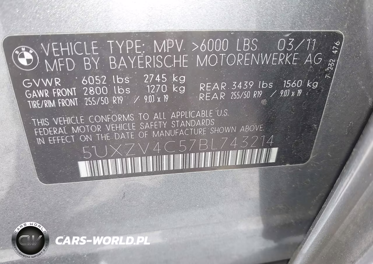 2011 BMW X5 xDrive35I-xDrive35I Premium-xDrive35I Sport Activity VIN:5UXZV4C57BL743214 - 9