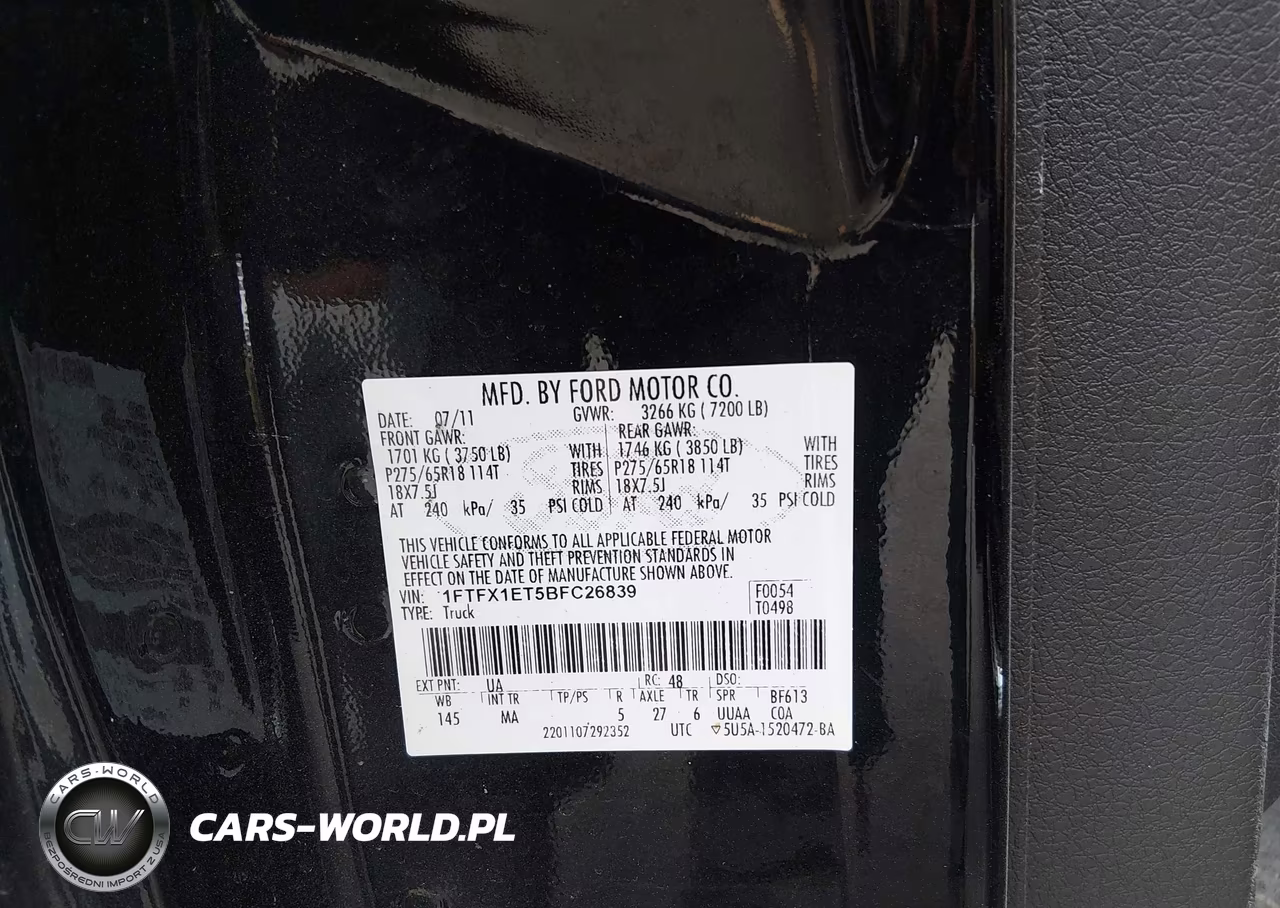 2011 Ford F-150 Xlt VIN:1FTFX1ET5BFC26839 - 9