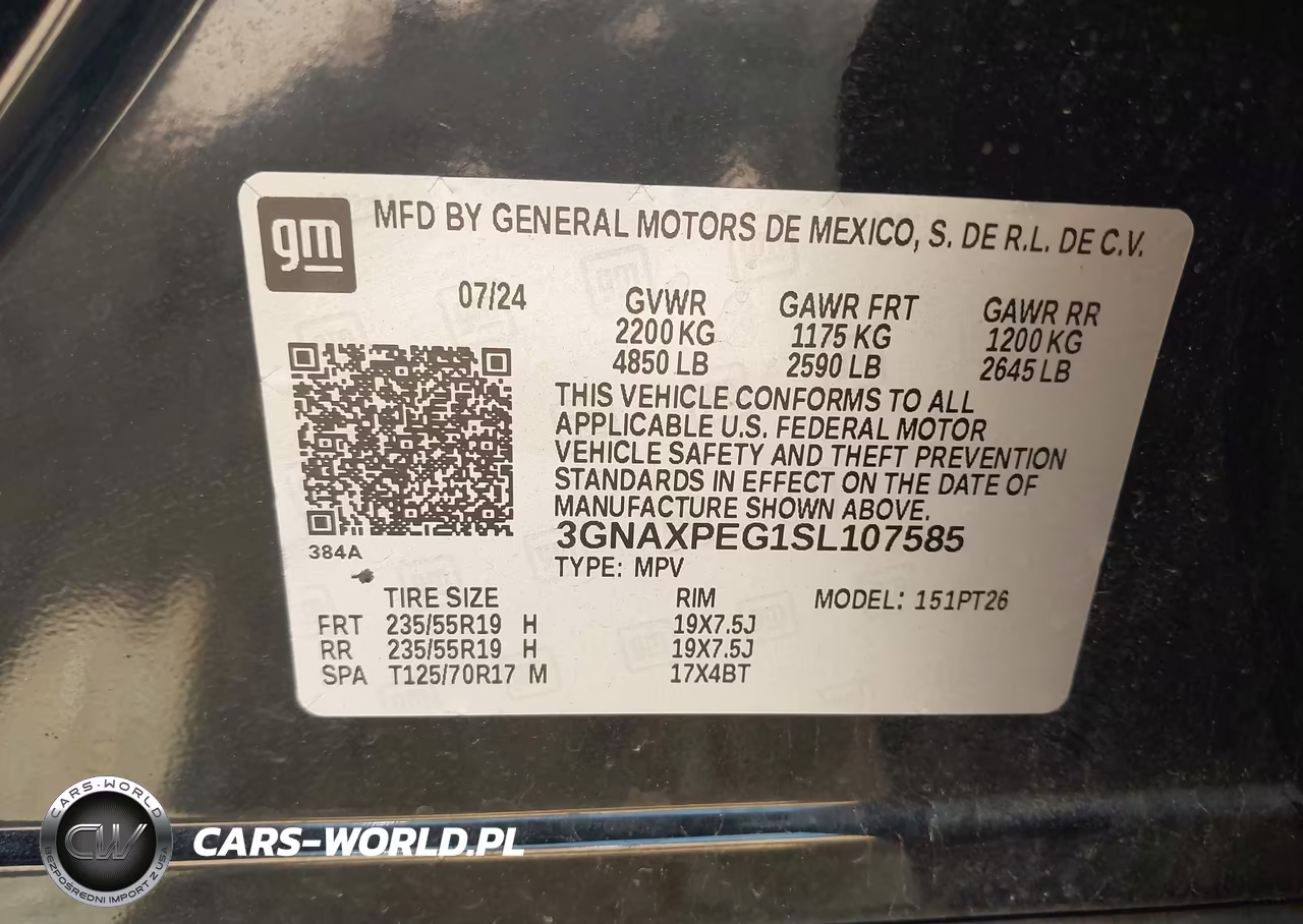 2025 Chevrolet Equinox Awd Lt VIN:3GNAXPEG1SL107585 - 9