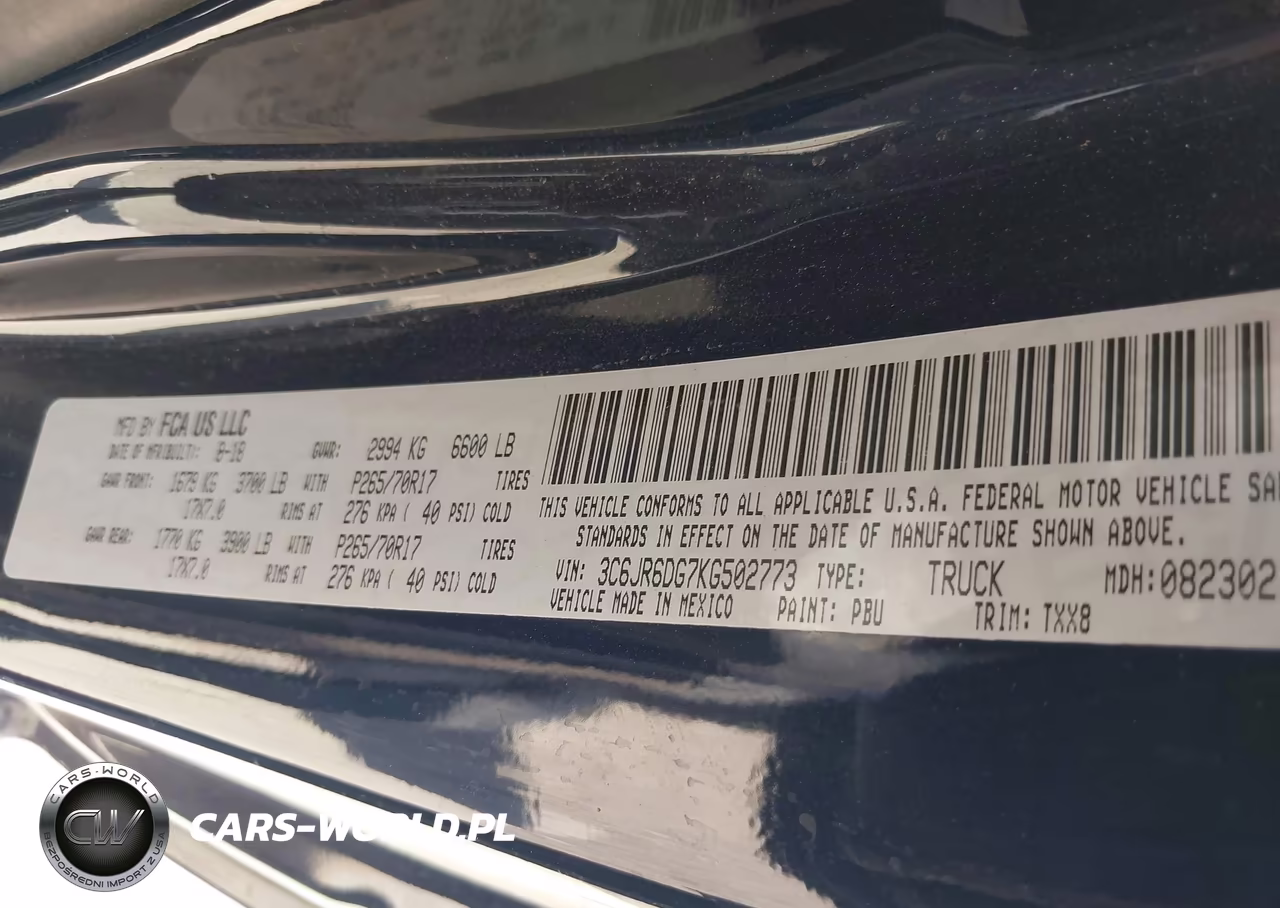 2019 Ram 1500 Classic Tradesman 4X2 8' Box VIN:3C6JR6DG7KG502773 - 9