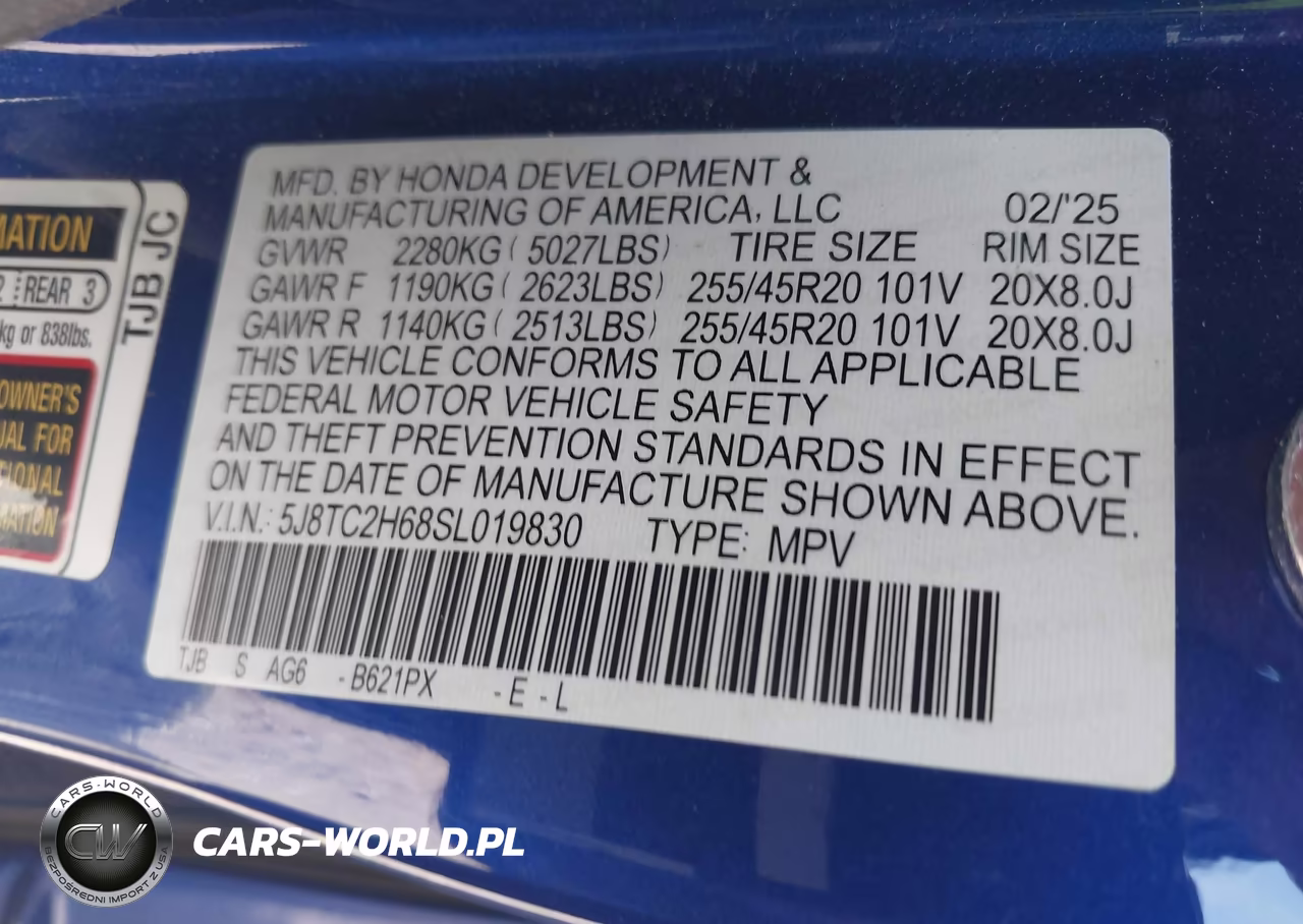 2025 Acura Rdx A-Spec Package VIN:5J8TC2H68SL019830 - 9