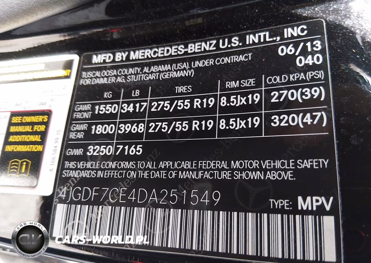 2013 Mercedes-Benz Gl 450 4Matic VIN:4JGDF7CE4DA251549 - 9