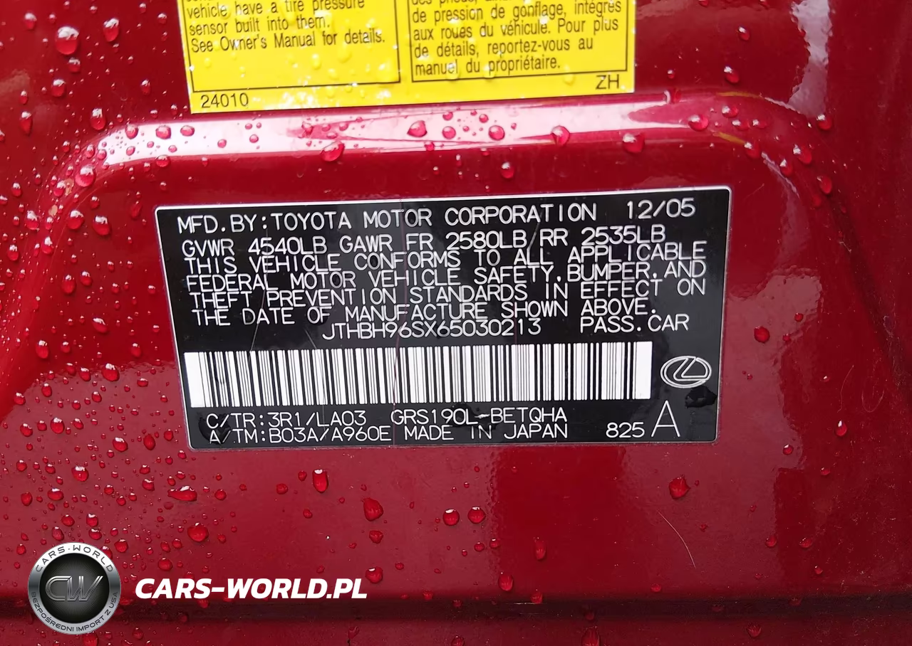 2006 Lexus Gs 300 VIN:JTHBH96SX65030213 - 9
