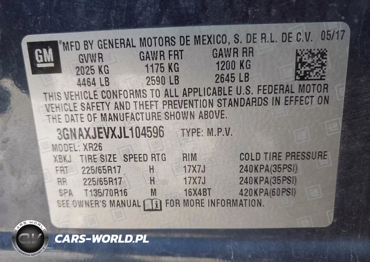 2018 Chevrolet Equinox Lt VIN:3GNAXJEVXJL104596 - 9