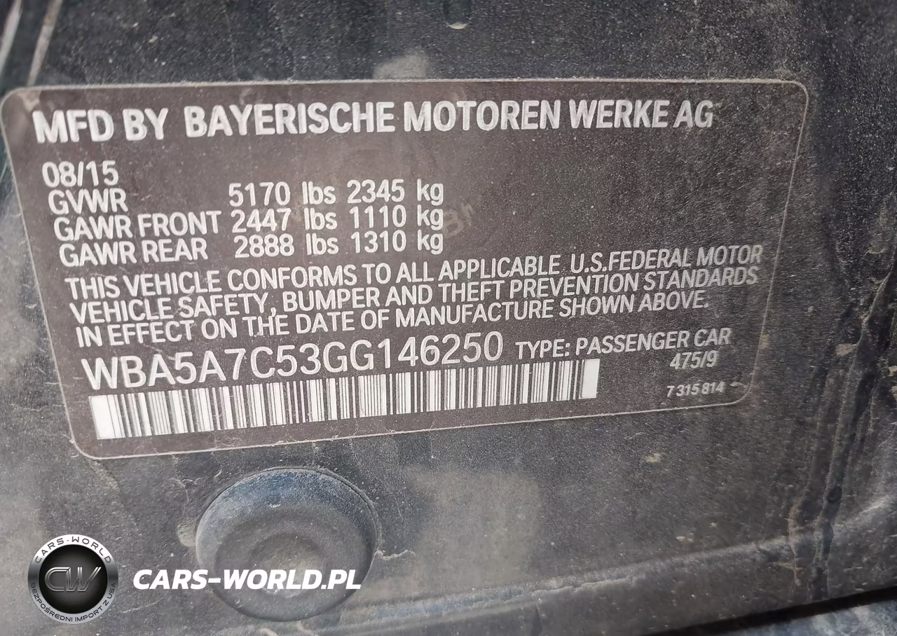 2016 BMW 528I xDrive VIN:WBA5A7C53GG146250 - 9