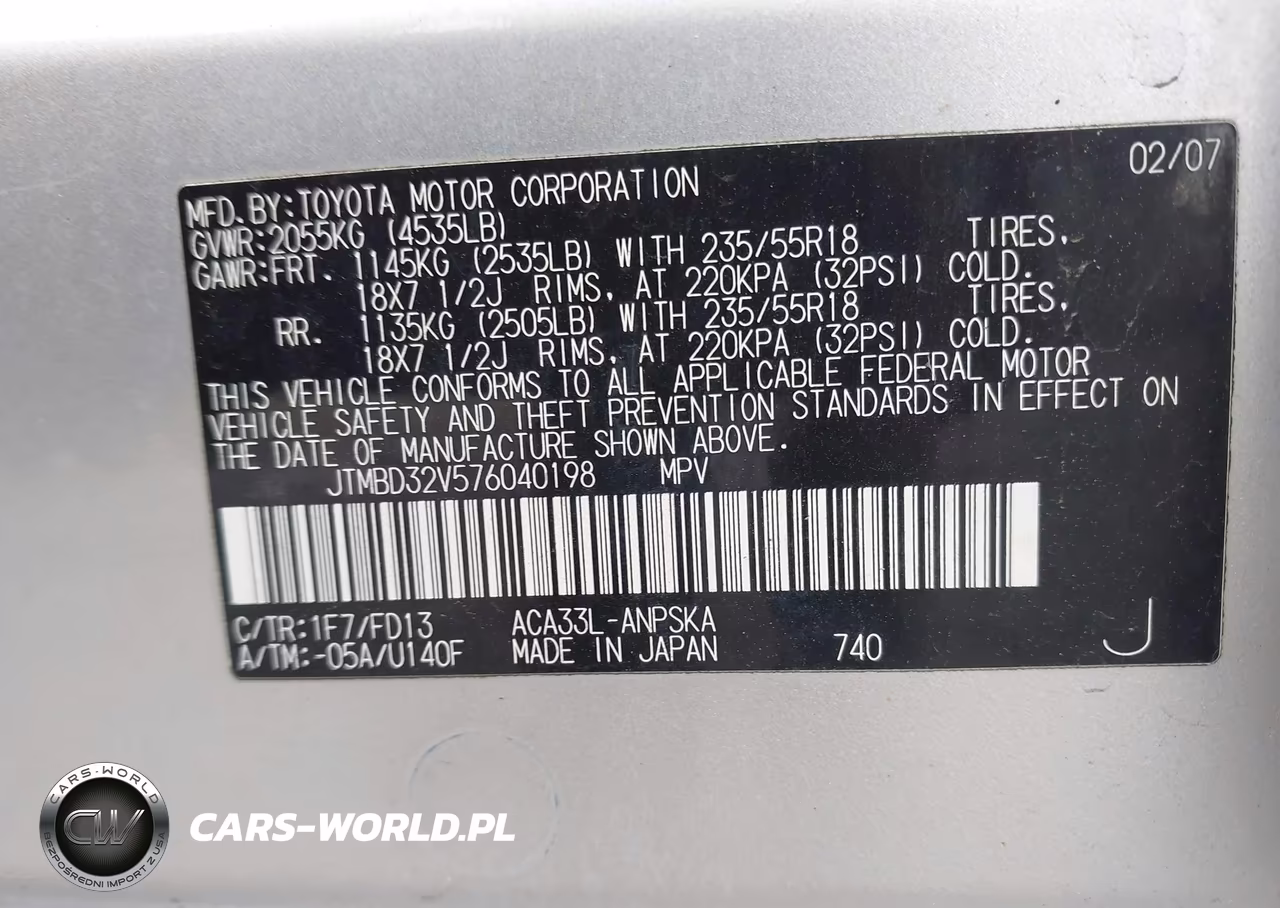 2007 Toyota Rav4 Sport VIN:JTMBD32V576040198 - 9