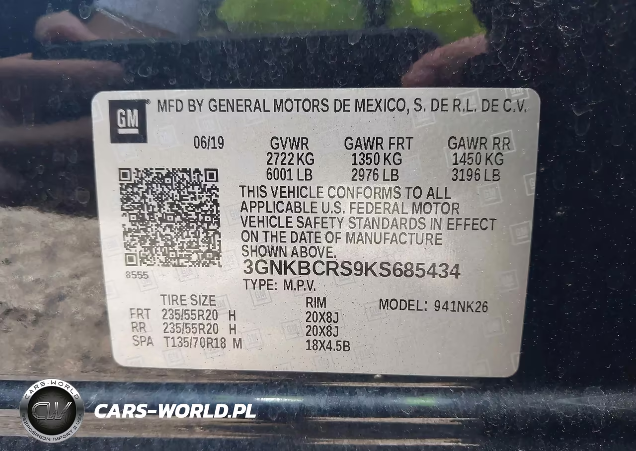 2019 Chevrolet Blazer VIN:3GNKBCRS9KS685434 - 9