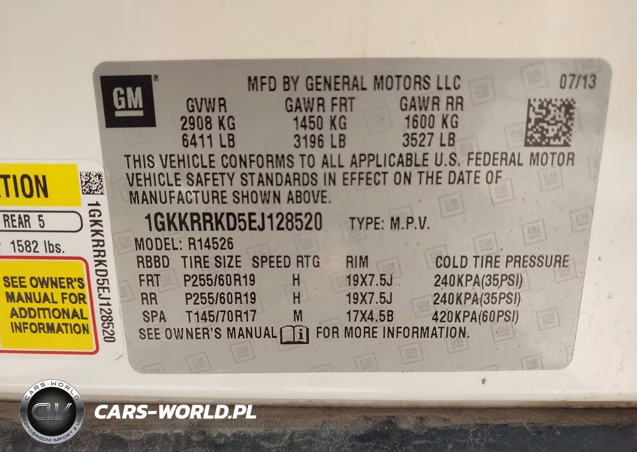 2014 GMC Acadia Slt-1 VIN:1GKKRRKD5EJ128520 - 9