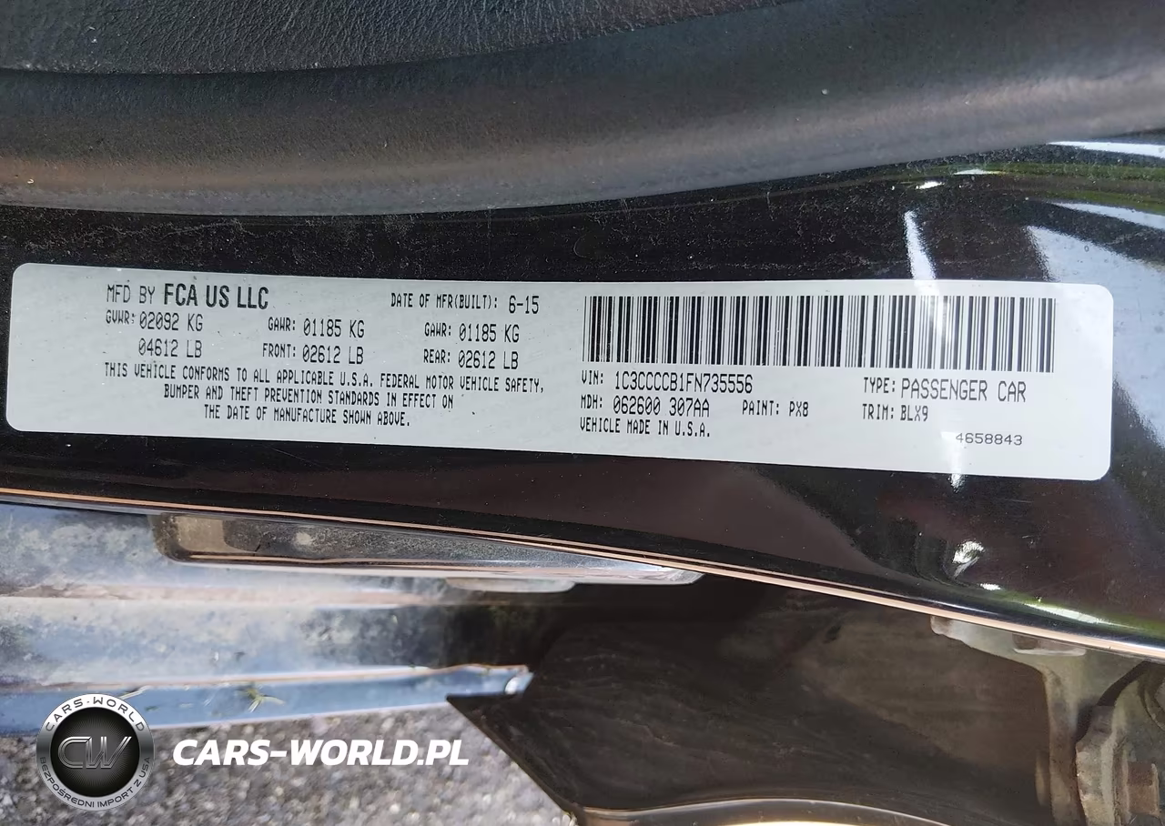 2015 Chrysler 200 C VIN:1C3CCCCB1FN735556 - 9