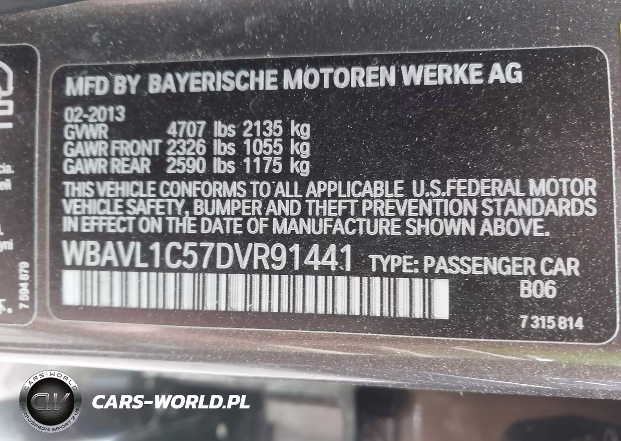 2013 BMW X1 xDrive28I VIN:WBAVL1C57DVR91441 - 9