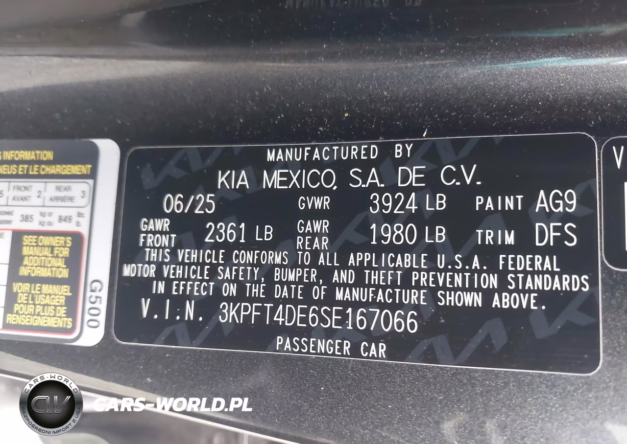2025 Kia K4 Lxs VIN:3KPFT4DE6SE167066 - 9