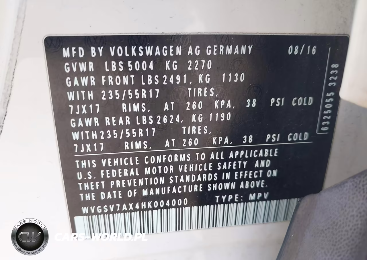 2017 Volkswagen Tiguan 2.0T Wolfsburg Edition VIN:WVGSV7AX4HK004000 - 9