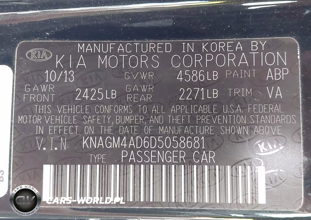 2013 Kia Optima Hybrid Lx VIN:KNAGM4AD6D5058681 - 9