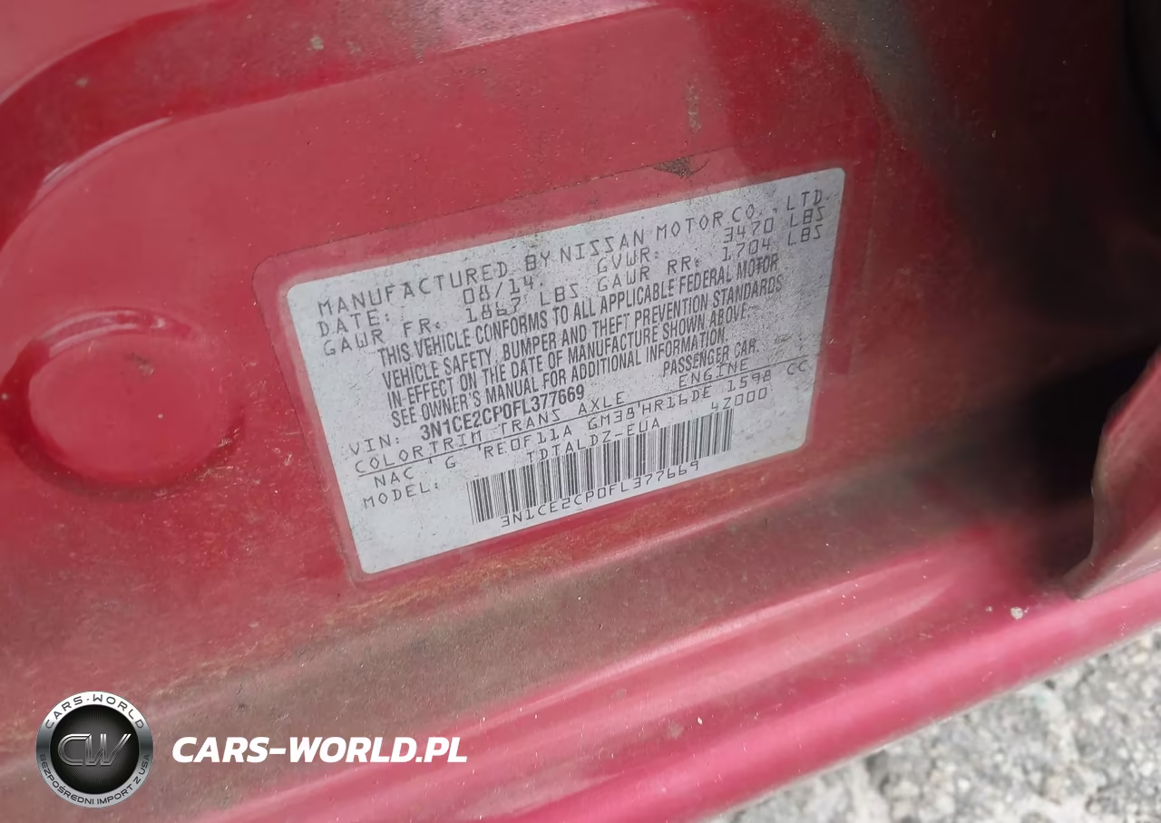 2015 Nissan Versa Note Sv VIN:3N1CE2CP0FL377669 - 9
