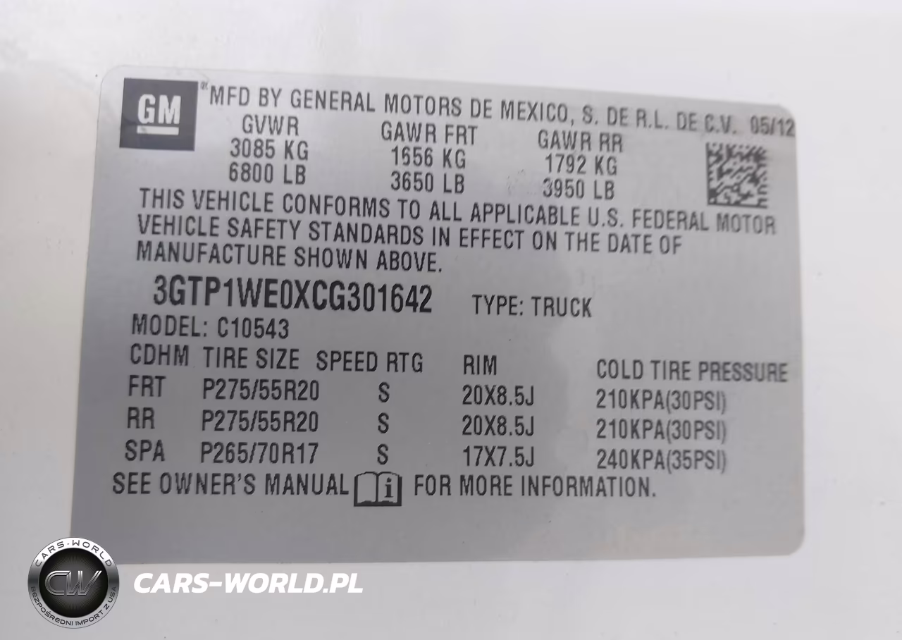 2012 GMC Sierra 1500 Slt VIN:3GTP1WE0XCG301642 - 9