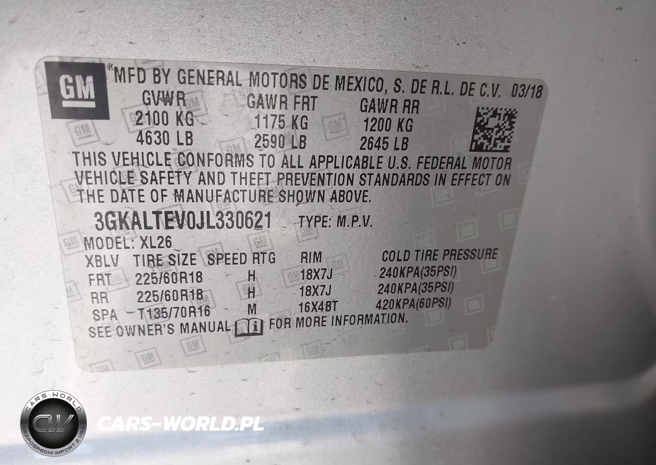2018 GMC Terrain Sle VIN:3GKALTEV0JL330621 - 9