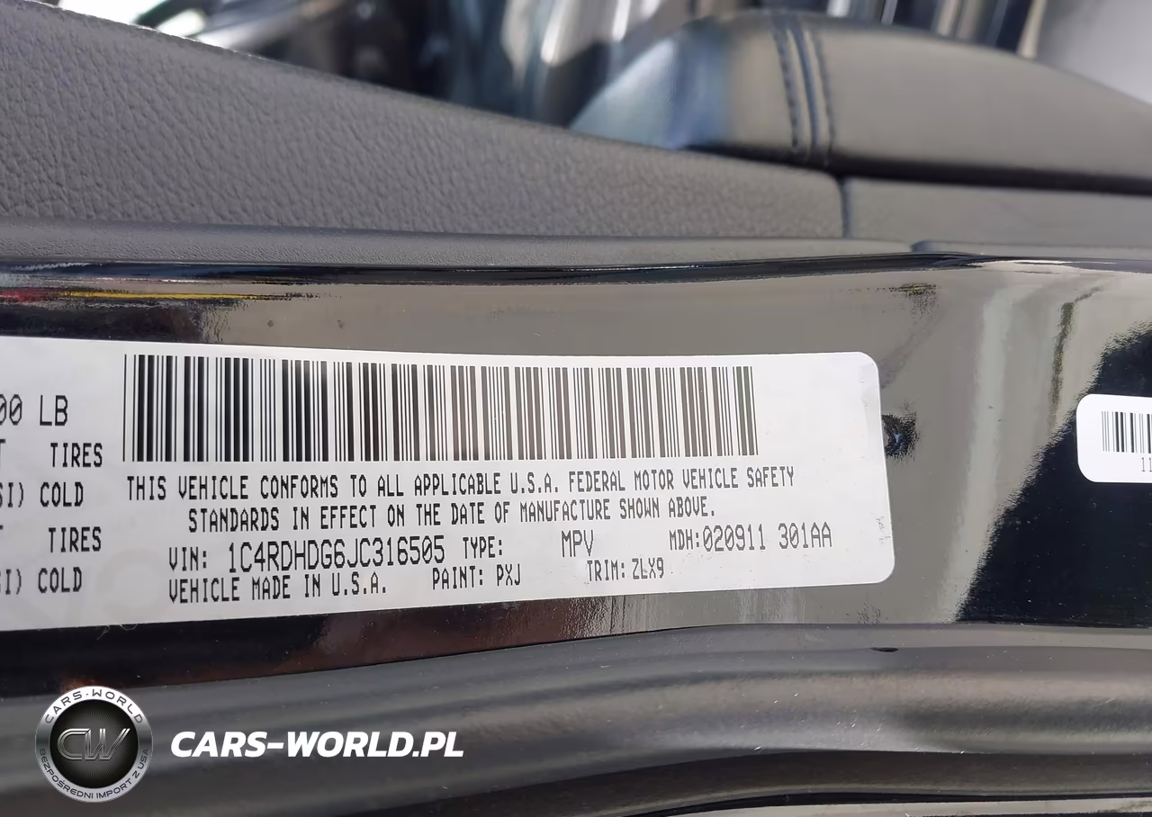 2018 Dodge Durango Gt Rwd VIN:1C4RDHDG6JC316505 - 9