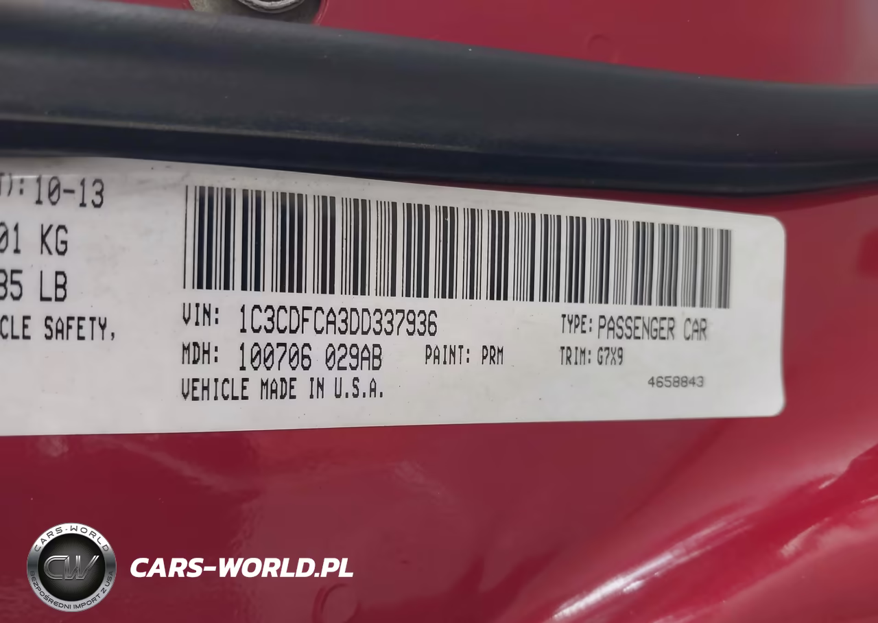 2013 Dodge Dart Limited VIN:1C3CDFCA3DD337936 - 9