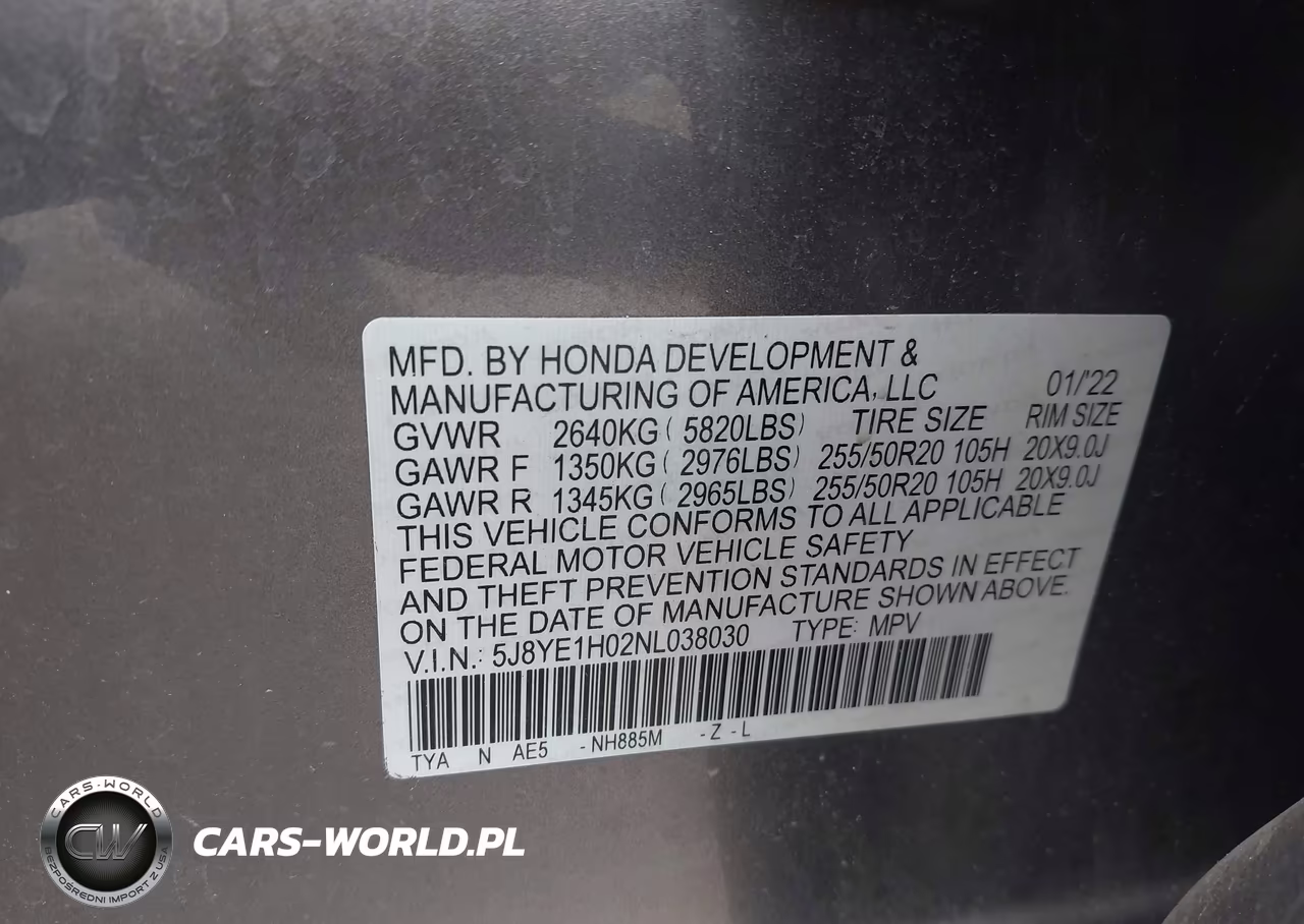 2022 Acura Mdx A-Spec Package VIN:5J8YE1H02NL038030 - 8