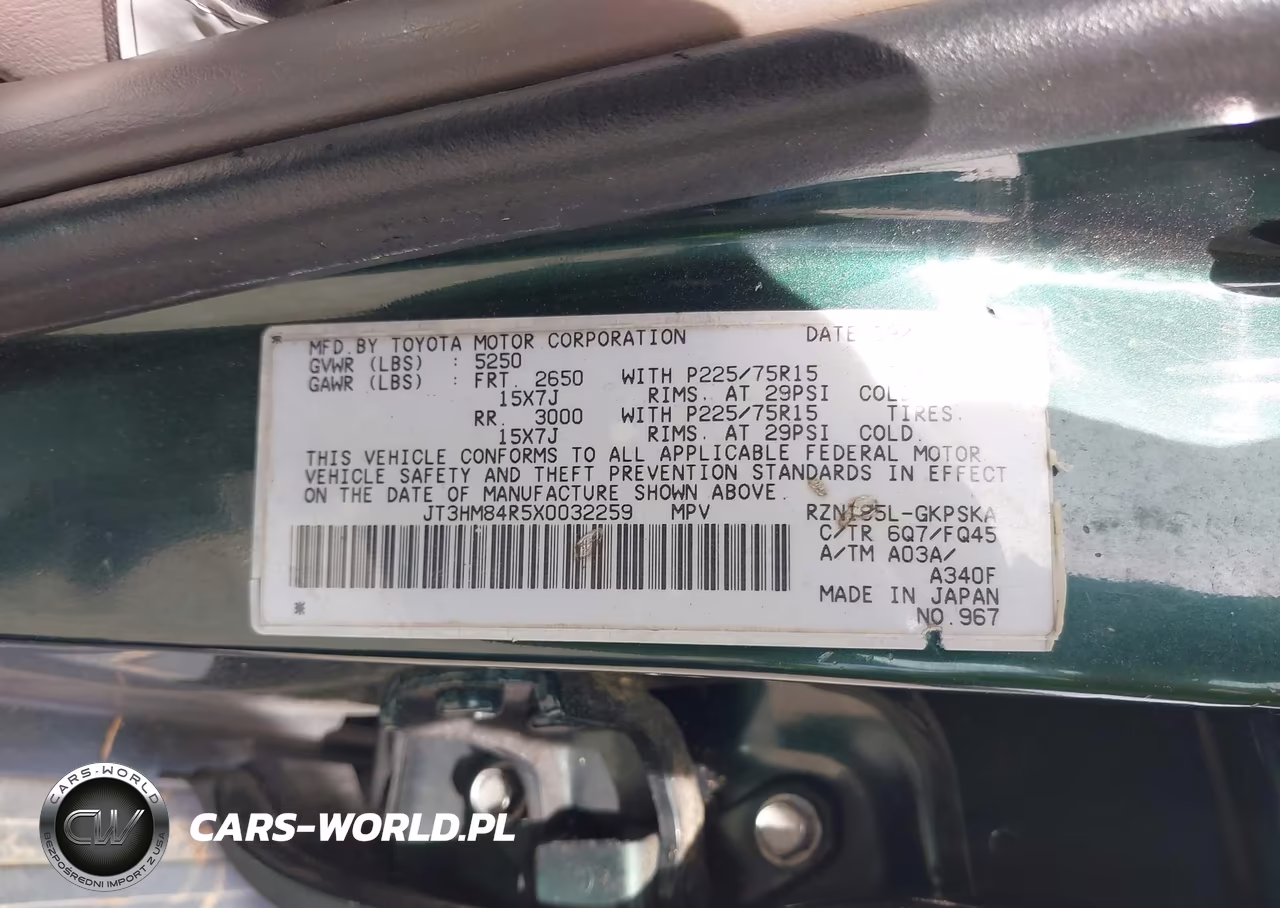 1999 Toyota 4Runner VIN:JT3HM84R5X0032259 - 9