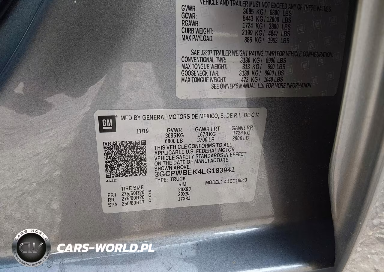 2020 Chevrolet Silverado 1500 2Wd Short Bed Custom VIN:3GCPWBEK4LG183941 - 9