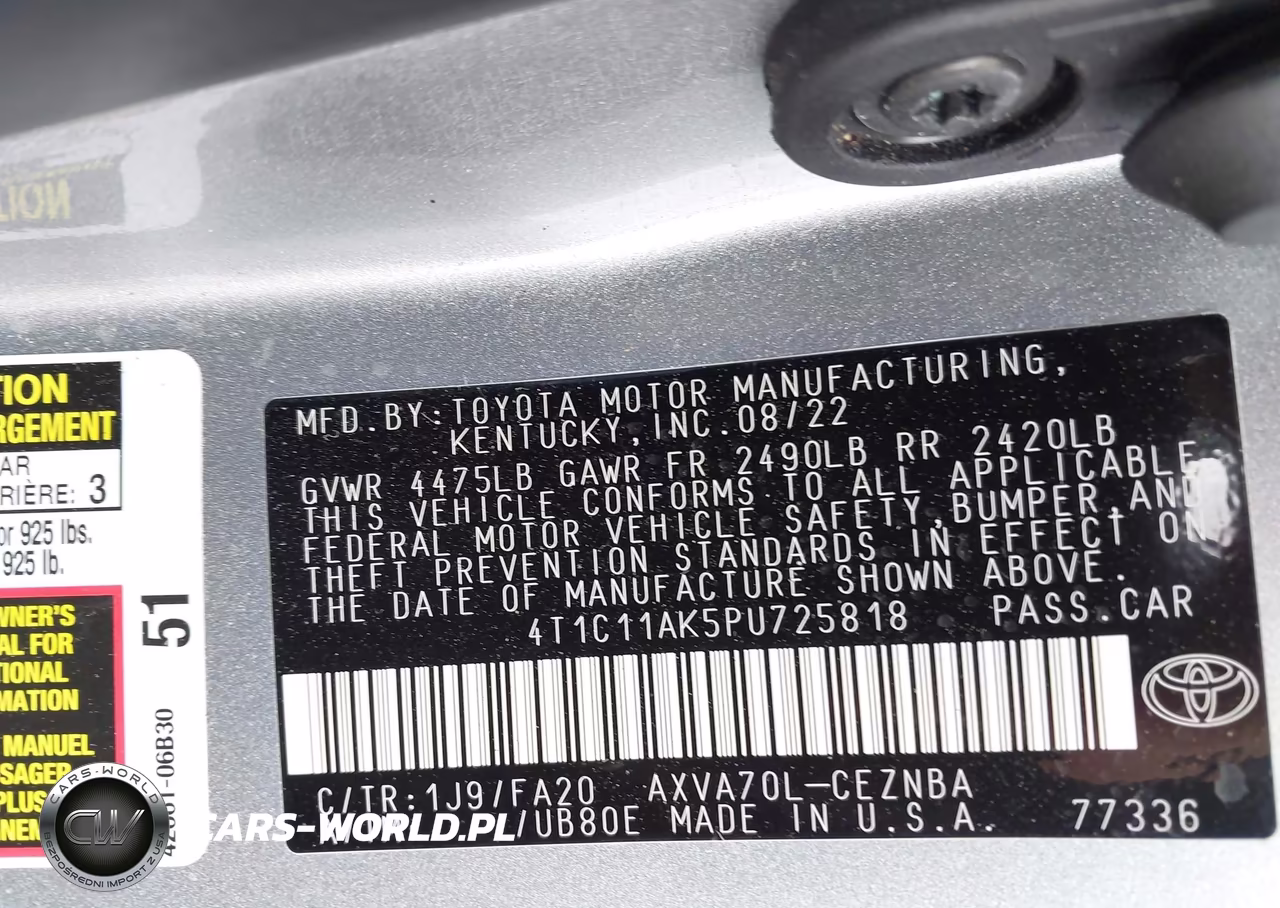 2023 Toyota Camry Le VIN:4T1C11AK5PU725818 - 9