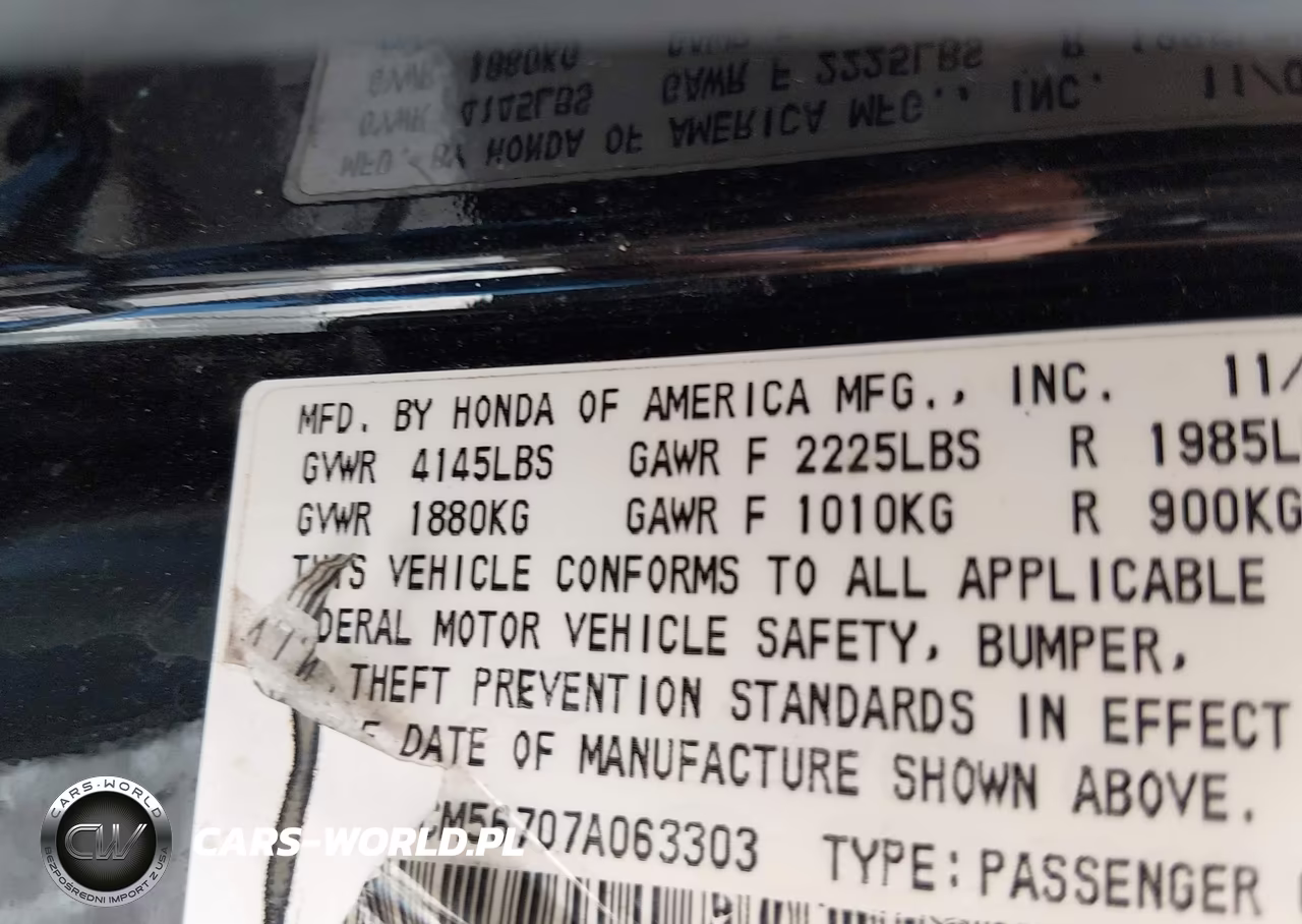 2007 Honda Accord 2.4 Ex VIN:1HGCM56707A063303 - 9