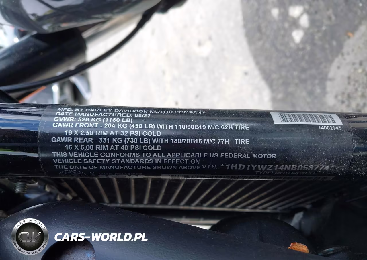 2022 Harley-Davidson Fxlrs VIN:1HD1YWZ14NB053774 - 10