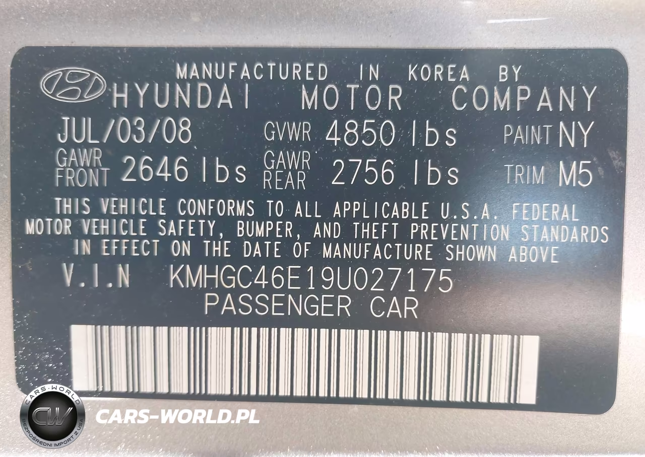 2009 Hyundai Genesis 3.8 VIN:KMHGC46E19U027175 - 9