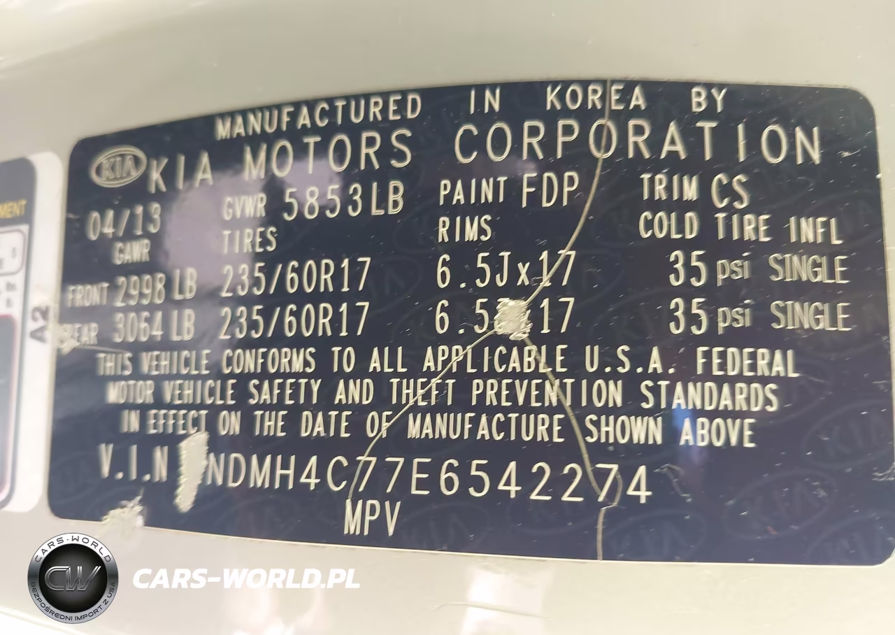 2014 Kia Sedona Ex VIN:KNDMH4C77E6542274 - 9