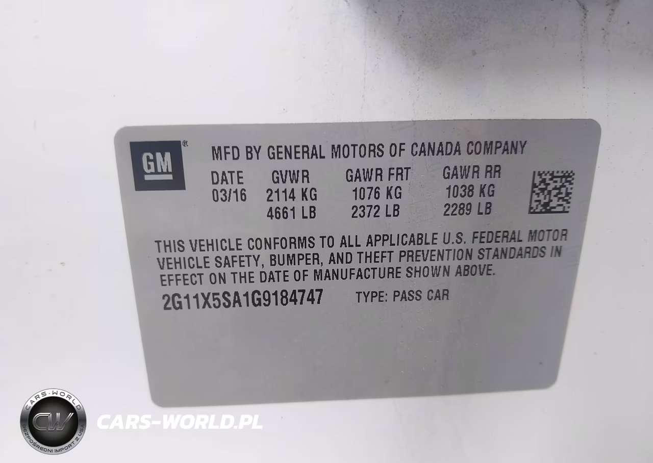2016 Chevrolet Impala 1Fl VIN:2G11X5SA1G9184747 - 9