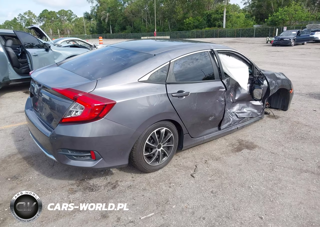 2019 Honda Civic Lx VIN:19XFC2F63KE015689 - 4