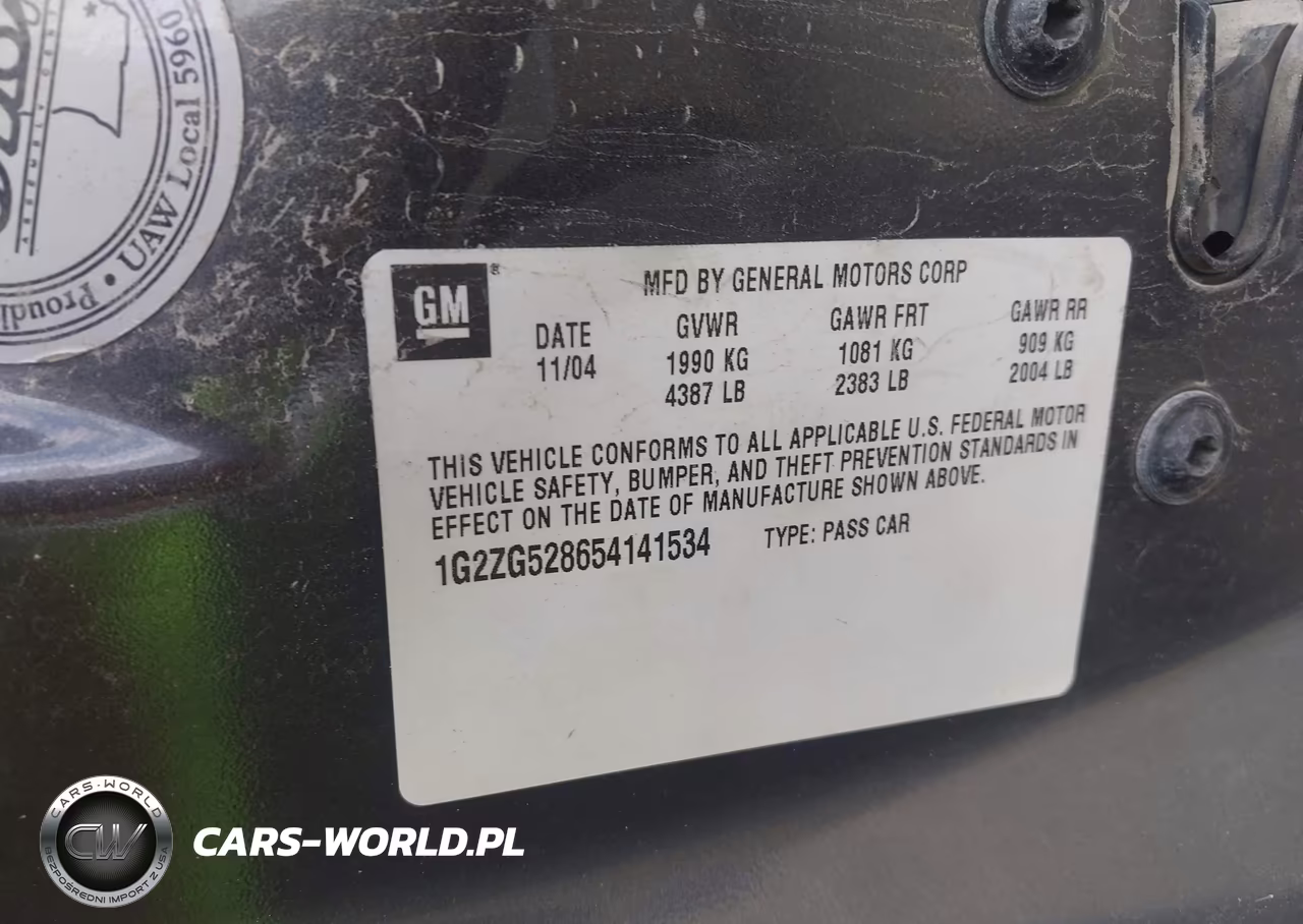 2005 Pontiac G6 VIN:1G2ZG528654141534 - 9
