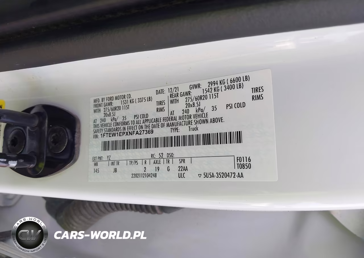 2022 Ford F-150 Xl VIN:1FTEW1EPXNFA27369 - 9