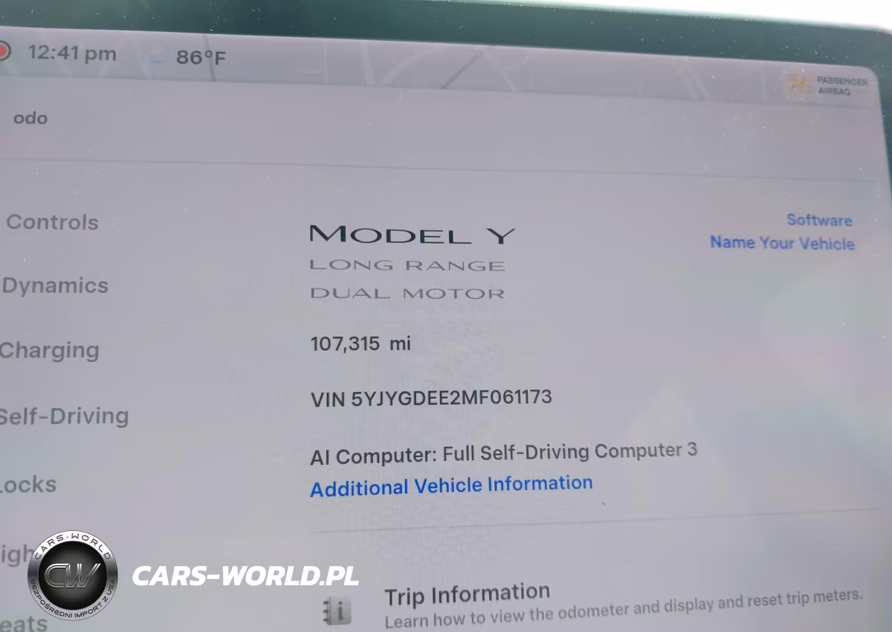 2021 Tesla Model Y Long Range Dual Motor All-Wheel Drive VIN:5YJYGDEE2MF061173 - 15