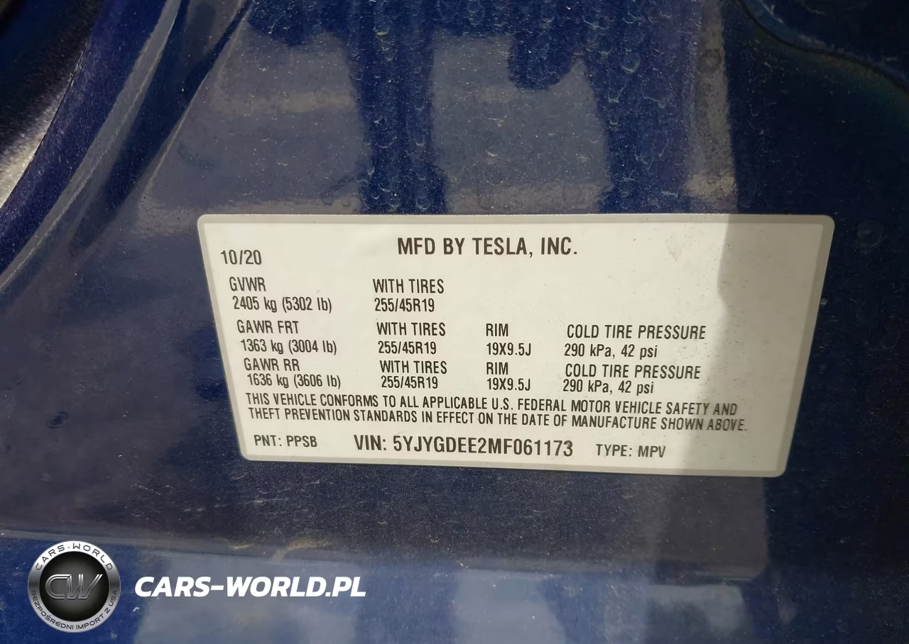 2021 Tesla Model Y Long Range Dual Motor All-Wheel Drive VIN:5YJYGDEE2MF061173 - 9