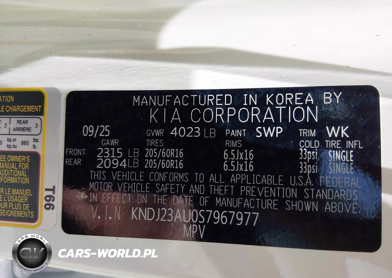 2025 Kia Soul Lx VIN:KNDJ23AU0S7967977 - 9