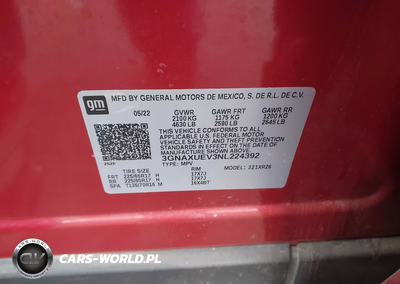 2022 Chevrolet Equinox Awd Lt VIN:3GNAXUEV3NL224392 - 9
