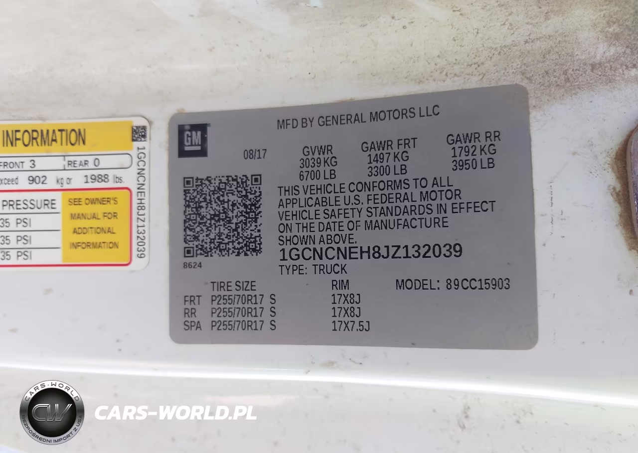 2018 Chevrolet Silverado 1500 Wt VIN:1GCNCNEH8JZ132039 - 9