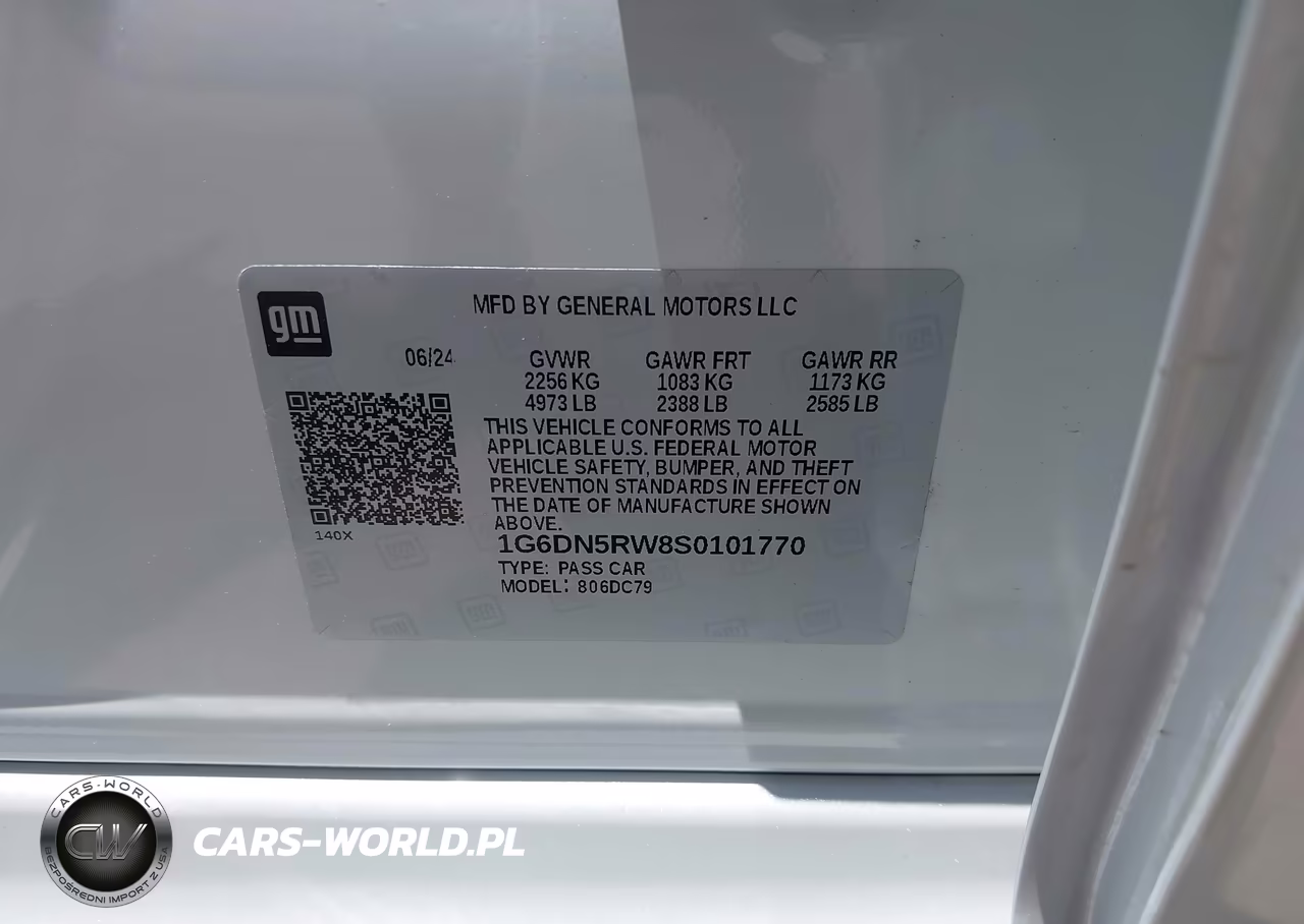 2025 Cadillac Ct5 Premium Luxury Rwd VIN:1G6DN5RW8S0101770 - 8