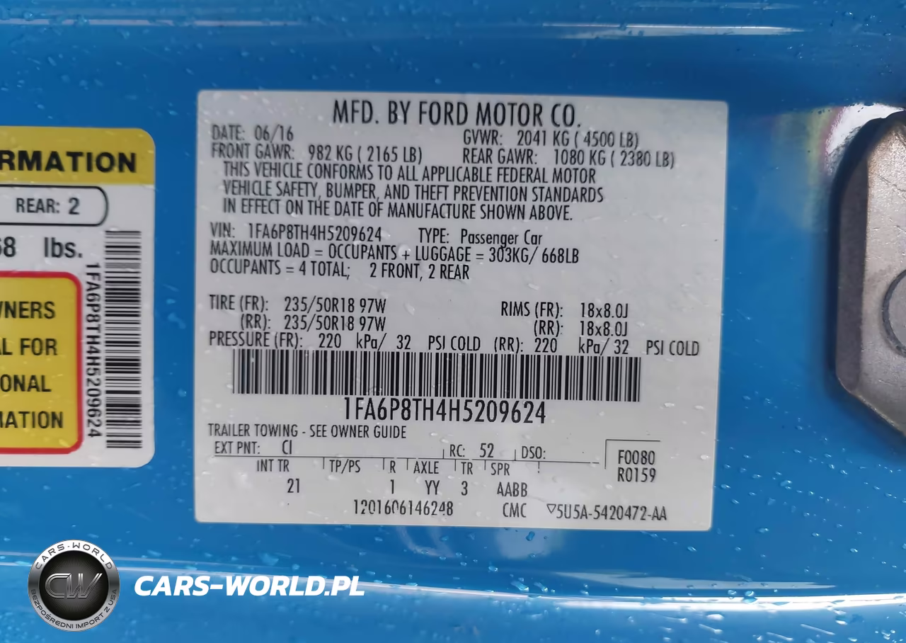 2017 Ford Mustang Ecoboost VIN:1FA6P8TH4H5209624 - 9