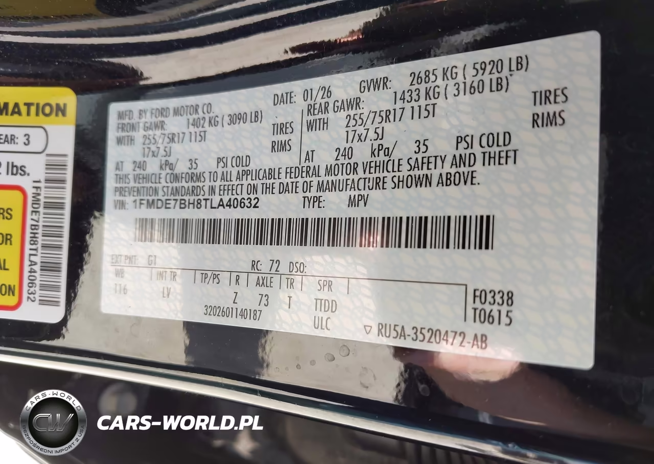 2026 Ford Bronco Big Bend VIN:1FMDE7BH8TLA40632 - 9