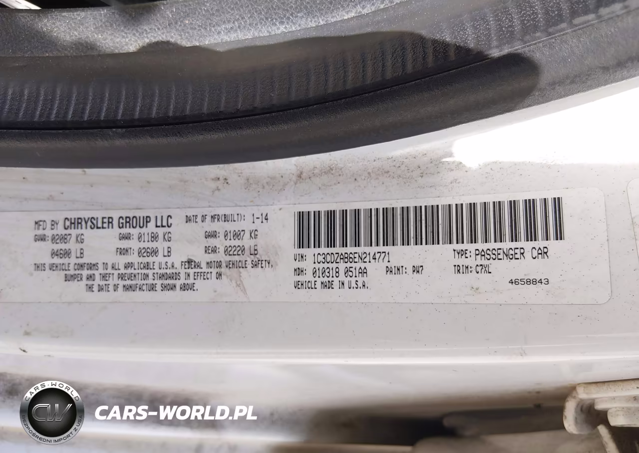 2014 Dodge Avenger Se VIN:1C3CDZAB6EN214771 - 9