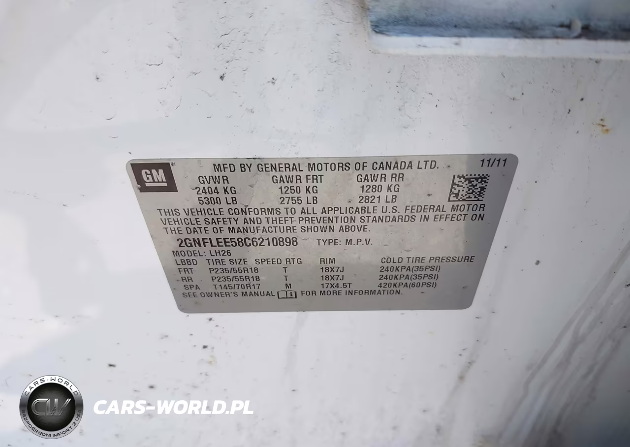 2012 Chevrolet Equinox 1Lt VIN:2GNFLEE58C6210898 - 9
