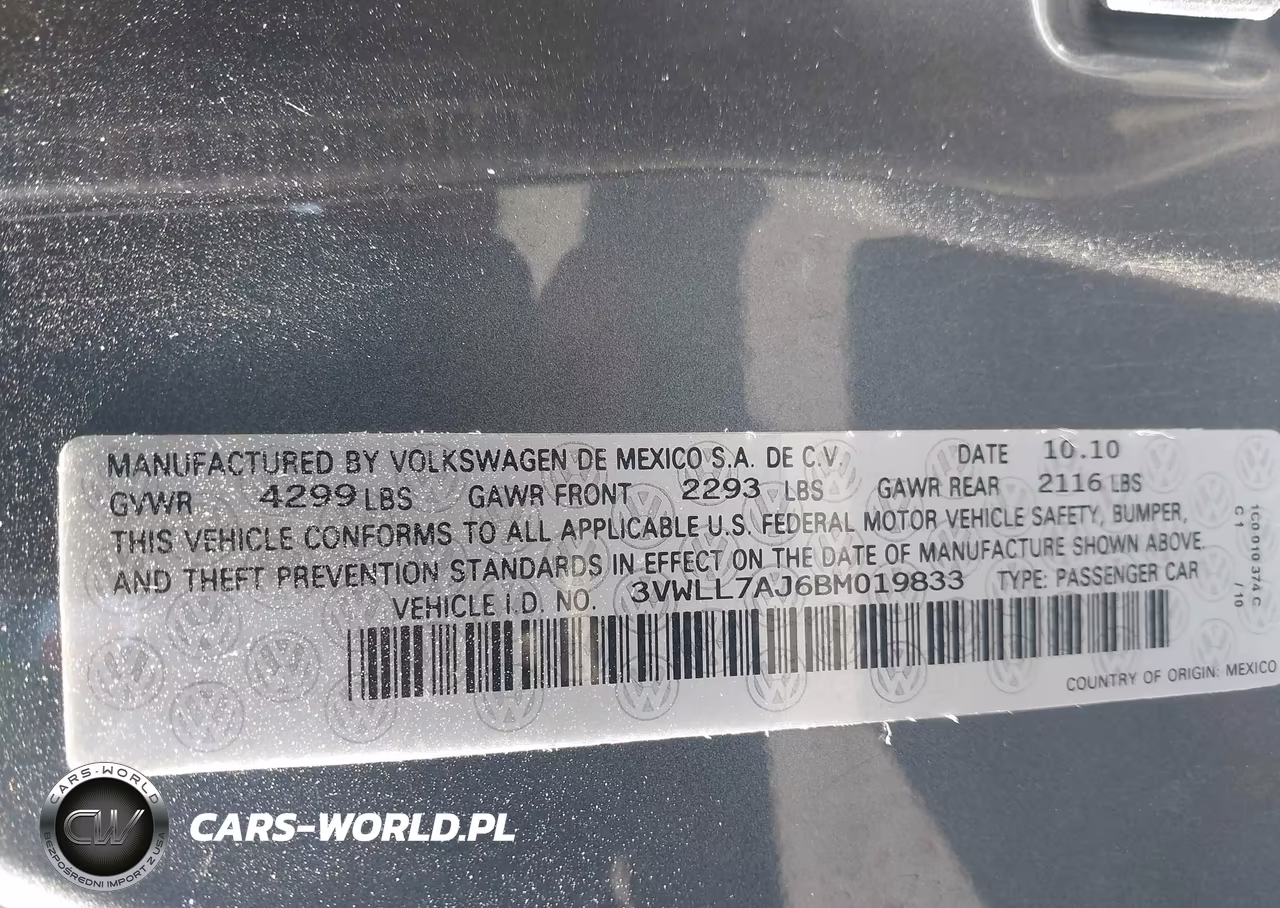 2011 Volkswagen Jetta 2.0L Tdi VIN:3VWLL7AJ6BM019833 - 9