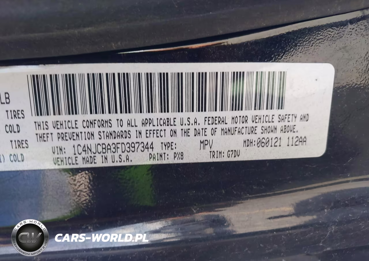 2015 Jeep Compass Altitude Edition VIN:1C4NJCBA3FD397344 - 9