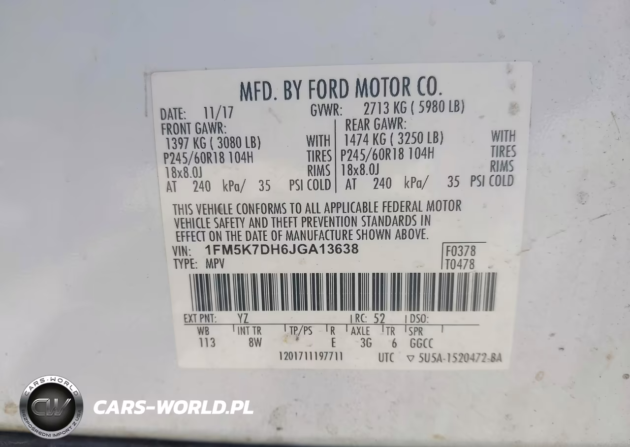 2018 Ford Explorer Xlt VIN:1FM5K7DH6JGA13638 - 9
