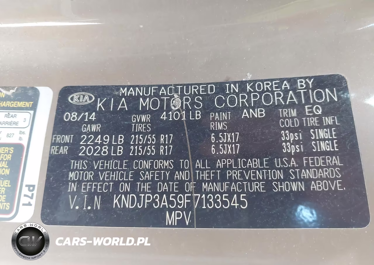 2015 Kia Soul + VIN:KNDJP3A59F7133545 - 9