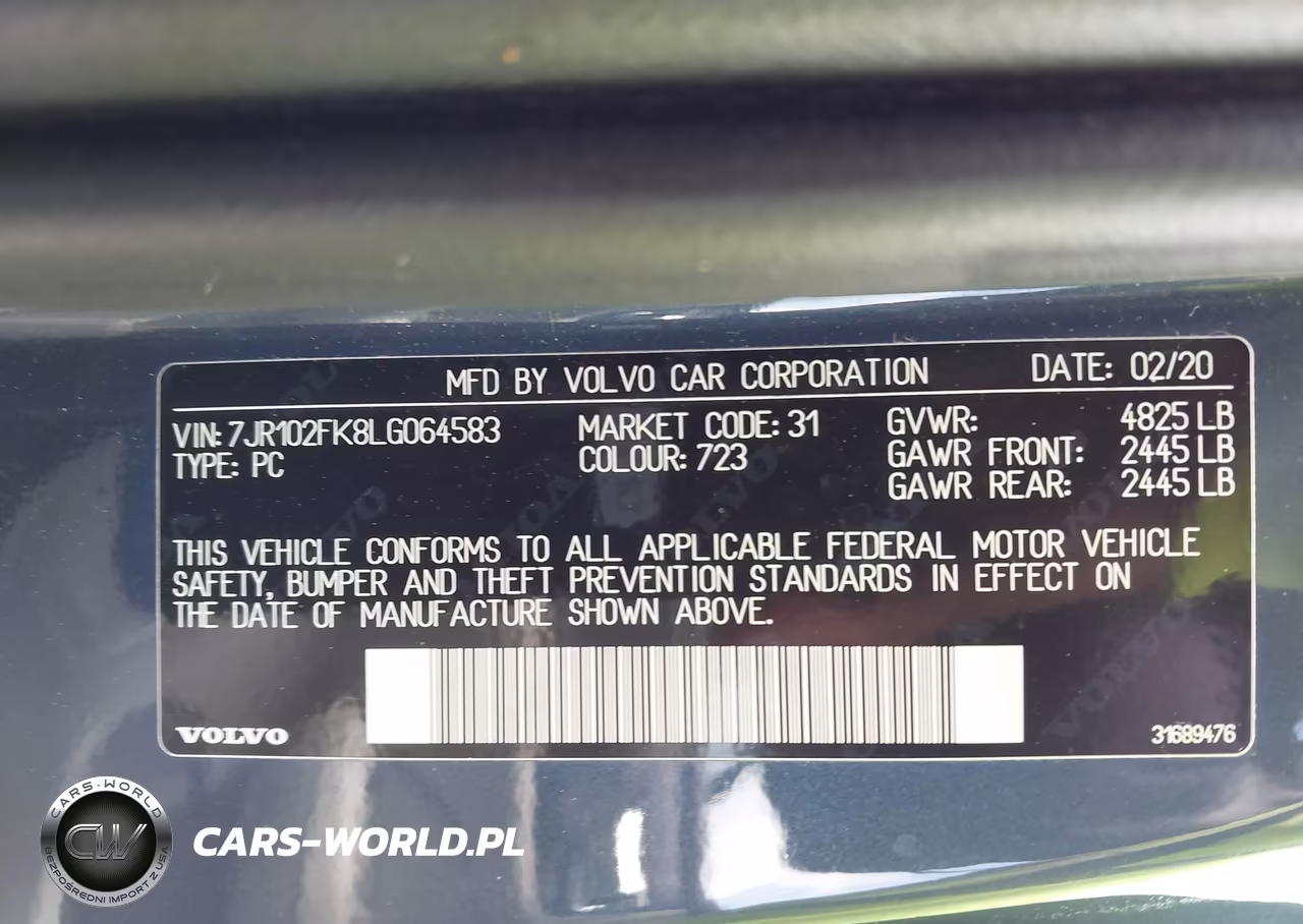 2020 Volvo S60 Momentum VIN:7JR102FK8LG064583 - 9